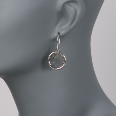 1884 Collection Sterling Silver Drop Earrings With Coins &mdash; Alt Image 2