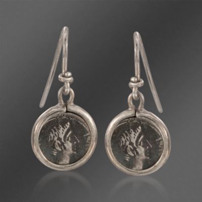 1884 Collection Sterling Silver Drop Earrings With Coins &mdash; Alt Image 1