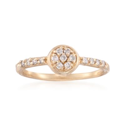 .25 ct. t.w. Pave Diamond Ring in 14kt Yellow Gold &mdash; Alt Image 1