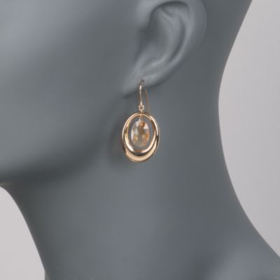 2.60 ct. t.w. Citrine Drop Earrings in 14kt Yellow Gold &mdash; Alt Image 2