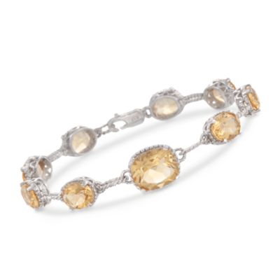 18.50 ct. t.w. Citrine Line Bracelet in Sterling Silver &mdash; Alt Image 1