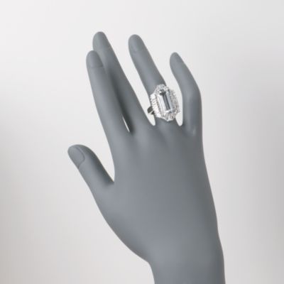 Rock Crystal and .75 ct. t.w. White Topaz Cocktail Ring in Sterling Silver &mdash; Alt Image 2