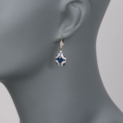 Kwiat 3.65 ct. t.w. Sapphire and .65 ct. t.w. Diamond Drop Earrings in 18kt White Gold.  &mdash; Alt Image 2