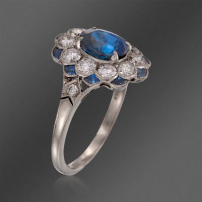 Kwiat 1.85 ct. t.w. Sapphire and .75  ct. t.w.  Diamond Ring in 18kt White Gold &mdash; Alt Image 3
