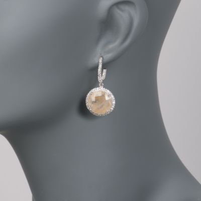 6.25 ct. t.w. Rutilated Quartz Drop Earrings in Sterling Silver &mdash; Alt Image 2