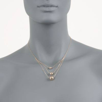 14kt Yellow Gold Triple Tiered Necklace &mdash; Alt Image 2