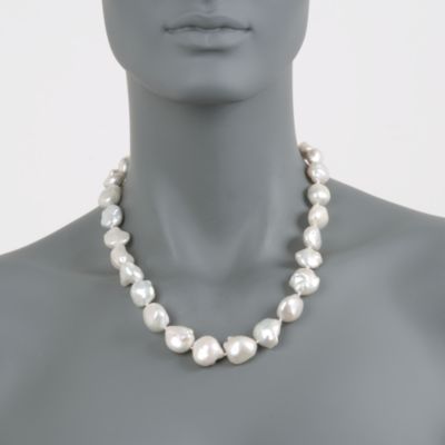 Souffle Pearl Necklace in 14kt Yellow Gold &mdash; Alt Image 3