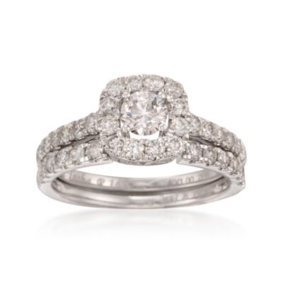 1.44 ct. t.w. Diamond Wedding Ring Set in 14kt White Gold &mdash; Alt Image 1