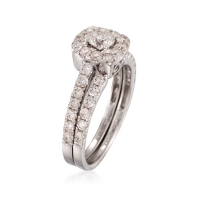 1.44 ct. t.w. Diamond Wedding Ring Set in 14kt White Gold &mdash; Alt Image 3