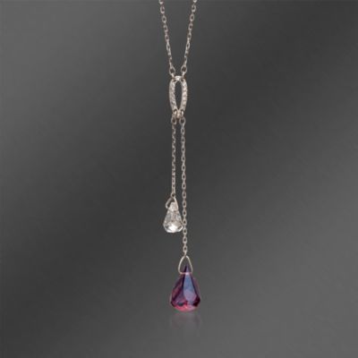 Swarovski Crystal "Lunar" Pendant Necklace. 14.75" &mdash; Alt Image 1