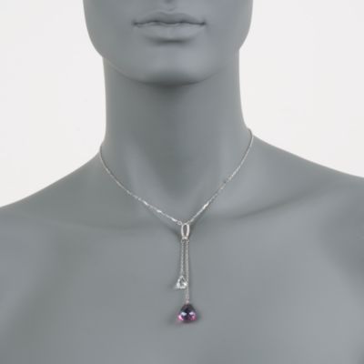 Swarovski Crystal "Lunar" Pendant Necklace. 14.75" &mdash; Alt Image 2
