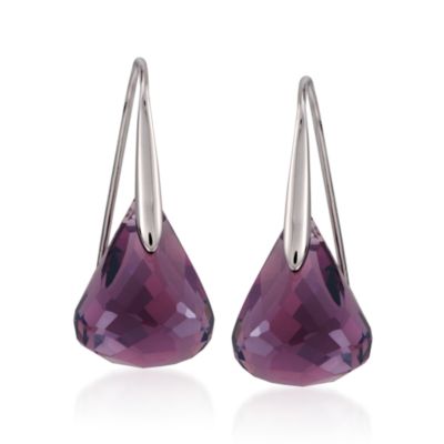 Swarovski Crystal "Lunar" Drop Earrings &mdash; Alt Image 1