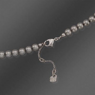 Swarovski Crystal "Seasonal" Faux Pearl Necklace. 19.5" &mdash; Alt Image 3
