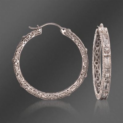 De Latori Jewelry Sterling Silver Hoop Earrings &mdash; Alt Image 1
