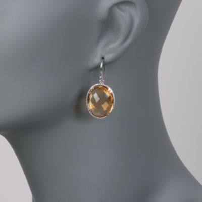 De Latori Jewelry 30.00 ct. t.w. Citrine Drop Earrings in Sterling Silver &mdash; Alt Image 2