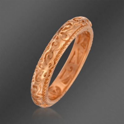 De Latori Jewelry 18kt Rose Gold Over Sterling Silver Ring With Design. Size 7 &mdash; Alt Image 3