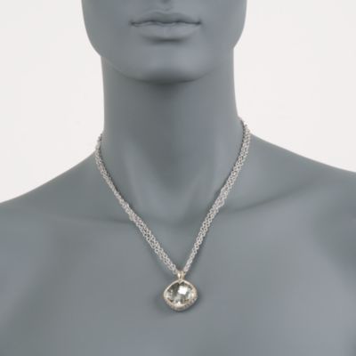 De Latori Jewelry 25.00 Carat Green Amethyst Pendant Necklace in Sterling Silver Two-Tone. 36" &mdash; Alt Image 2
