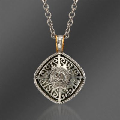De Latori Jewelry 25.00 Carat Green Amethyst Pendant Necklace in Sterling Silver Two-Tone. 36" &mdash; Alt Image 3