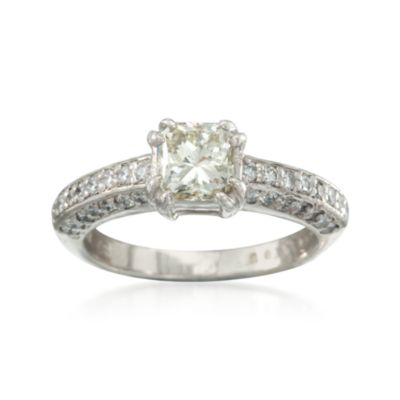 C. 2000 Vintage 1.48 ct. t.w. Diamond Ring in Platinum. Size 4.75 &mdash; Alt Image 1