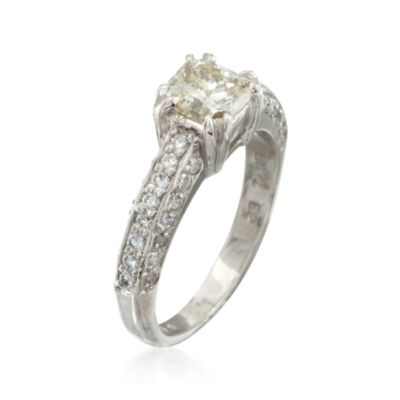 C. 2000 Vintage 1.48 ct. t.w. Diamond Ring in Platinum. Size 4.75 &mdash; Alt Image 3
