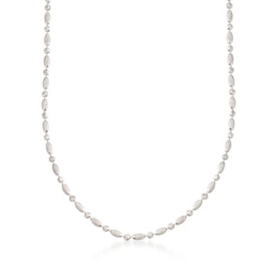 Sterling Silver 1mm Bead Chain Necklace &mdash; Alt Image 1