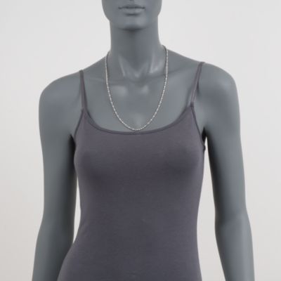Sterling Silver 1mm Bead Chain Necklace &mdash; Alt Image 2