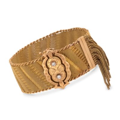 C. 1970 Vintage .25 ct. t.w. Diamond Bracelet in 18kt Yellow Gold. 8.25" &mdash; Alt Image 1