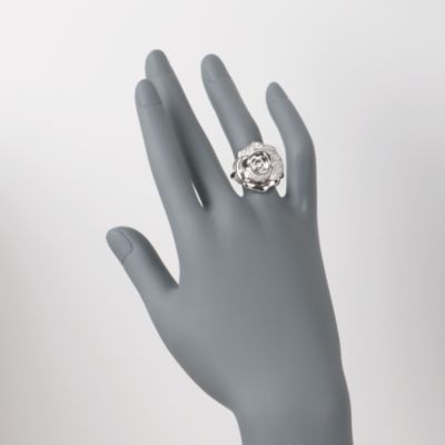 .25 ct. t.w. Diamond Flower Ring in Sterling Silver &mdash; Alt Image 2