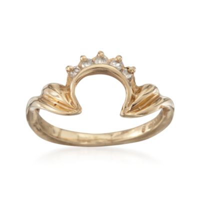 C. 1990 Vintage .15 ct. t.w. Diamond Ring in 14kt Yellow Gold. Size 6 &mdash; Alt Image 1