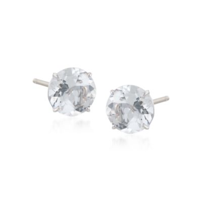 9.90 ct. t.w. Rock Crystal Stud Earrings in Sterling Silver &mdash; Alt Image 1