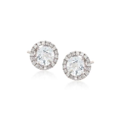 3-Pair Set of 11.20 ct. t.w. Multi-Gem Stud Earrings With .30 ct. t.w. Diamond Earring Jackets in Sterling Silver &mdash; Alt Image 3
