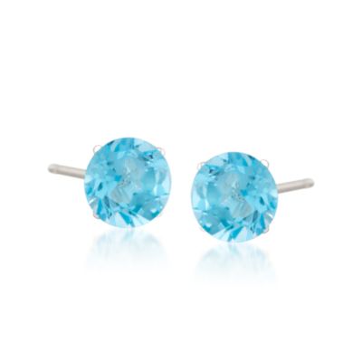 3-Pair Set of 11.20 ct. t.w. Multi-Gem Stud Earrings With .30 ct. t.w. Diamond Earring Jackets in Sterling Silver &mdash; Alt Image 4