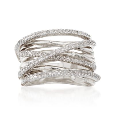 .50 ct. t.w. Diamond "Highway" Ring in Sterling Silver &mdash; Alt Image 1