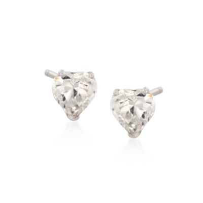 9.65 ct. t.w. Five-Pair Set of CZ Stud Earrings in Sterling Silver &mdash; Alt Image 3