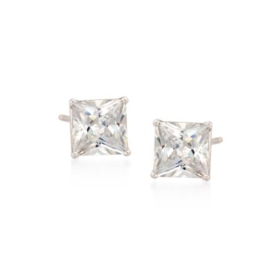 9.65 ct. t.w. Five-Pair Set of CZ Stud Earrings in Sterling Silver &mdash; Alt Image 5