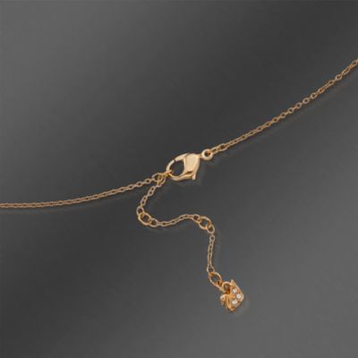 Swarovski Crystal Y-Style Necklace With Crystal Ball Drop. 16.5" &mdash; Alt Image 3