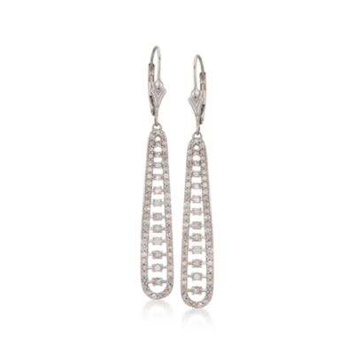 1.00 ct. t.w. Diamond Ladder-Style Earrings in Sterling Silver &mdash; Alt Image 1