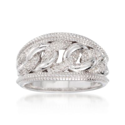 .20 ct. t.w. Diamond Loop Ring in Sterling Silver &mdash; Alt Image 1