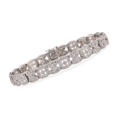 C. 1990 Vintage 2.00 ct. t.w. Diamond Bracelet in 14kt White Gold. 7" &mdash; Alt Image 1