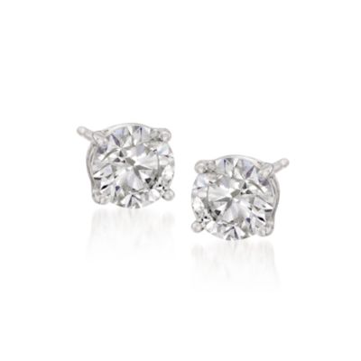 1.50 ct. t.w. Diamond Stud Earrings in 14kt White Gold &mdash; Alt Image 1