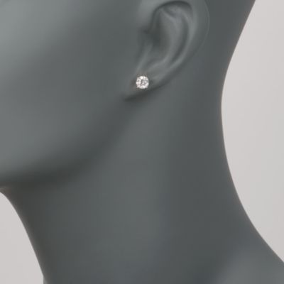 1.50 ct. t.w. Diamond Stud Earrings in 14kt White Gold &mdash; Alt Image 2