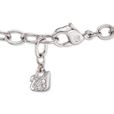 Swarovski Crystal Heart Locket Motif Bracelet. 7.25" &mdash; Alt Image 3