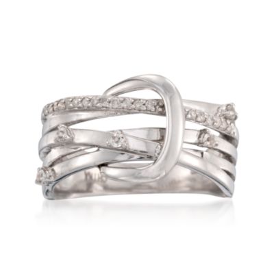 .11 ct. t.w. Diamond Belt Ring in Sterling Silver &mdash; Alt Image 1