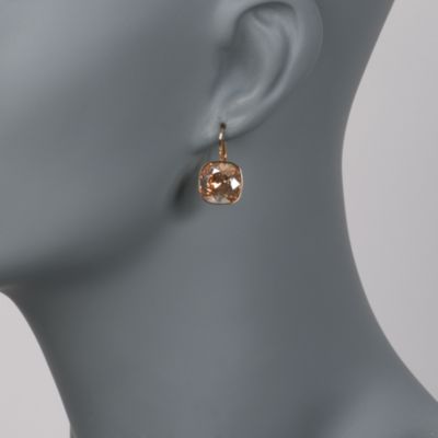 Swarovski Crystal Golden Shadow Drop Earrings &mdash; Alt Image 2