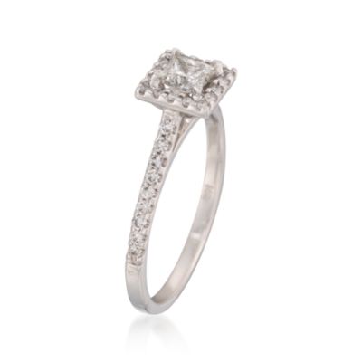 .66 ct. t.w. Diamond Engagement Ring in 14kt White Gold &mdash; Alt Image 3