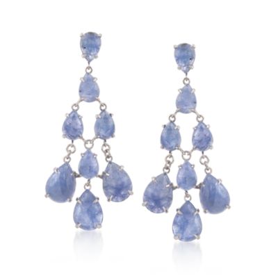 52.45 ct. t.w. Tanzanite Chandelier Earrings in Sterling Silver &mdash; Alt Image 1