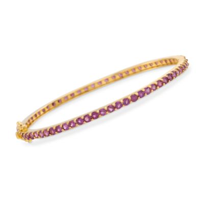5.25 ct. t.w. Rhodolite Bracelet in 14kt Over Sterling. 7" &mdash; Alt Image 1