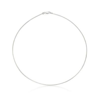 Sterling Silver 1.5mm Round Flex Omega Necklace &mdash; Alt Image 1