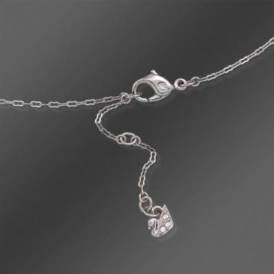 Swarovski Crystal Open Heart "Memory" Pendant Necklace. 14.75" &mdash; Alt Image 3