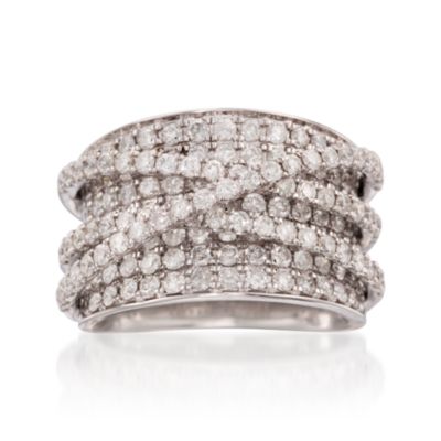 3.00 ct. t.w. Diamond "Highway" Ring in 14kt White Gold &mdash; Alt Image 1